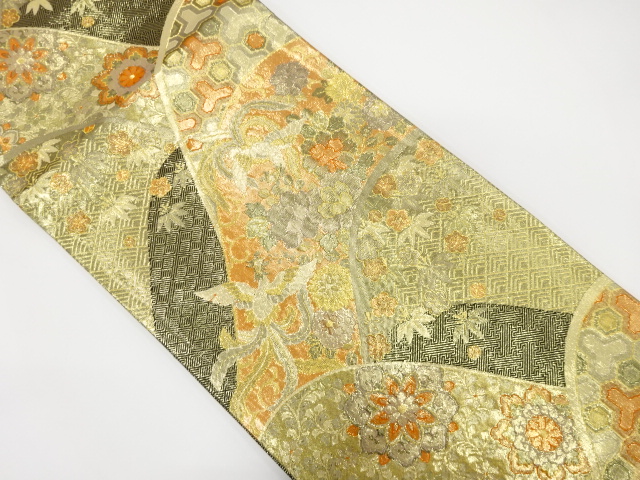 佐賀錦　天平鳳凰紋様織り出し　袋帯